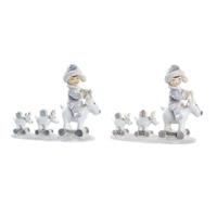 Kerstversiering DKD Home Decor Hars (17 x 7,5 x 13,5 cm) (2 Stuks)