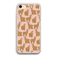 Alpacas: iPhone 7 Transparant Hoesje
