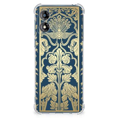 Motorola Moto E13 Case Beige Flowers
