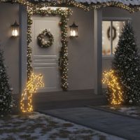 Kerstverlichting meteoor met grondpinnen 115 LED's 89 cm