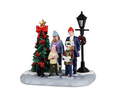 Kerstdorpminiatuur Family Caroling 11x12x12 cm - Lemax