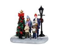 Kerstdorpminiatuur Family Caroling 11x12x12 cm - Lemax