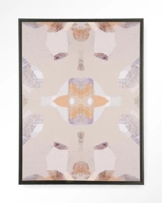 Urban Cotton Wandkleed 'Mountain Lion' 145 x 190cm in Floating Frame - black