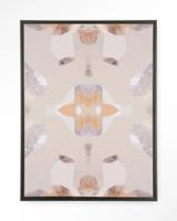 Urban Cotton Wandkleed 'Mountain Lion' 145 x 190cm in Floating Frame - black