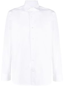 D4.0 chemise en coton à manches longues - Blanc