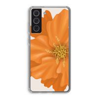 Orange Ellila flower: Samsung Galaxy S21 FE Transparant Hoesje