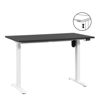 Leen Bakker - Bureau Homeworx Zit/sta Elektrisch Verstelbaar - /wit - 75/118x120x70 Cm - Metaal/Hout - Zwart