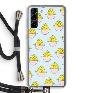 Citroenen: Samsung Galaxy S21 Plus Transparant Hoesje met koord