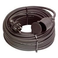 Schwabe Verlengkabel Neopreen H07RN-F 3x2,5 zwart IP44 10m