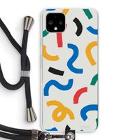 Illustratieve pop 2: Pixel 4 XL Transparant Hoesje met koord