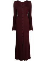 Philosophy Di Lorenzo Serafini robe nervurée à manches longues - Rouge