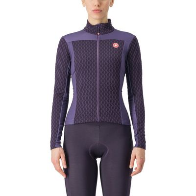 Castelli Sfida 2 fietsshirt lange mouw paars dames L