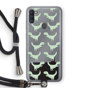 Dinos: Samsung Galaxy A11 Transparant Hoesje met koord