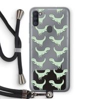 Dinos: Samsung Galaxy A11 Transparant Hoesje met koord