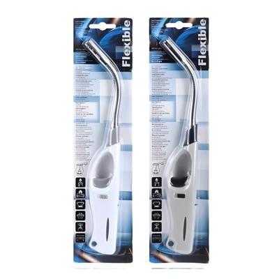Excellent Houseware Aansteker - 2x - flexibel - 27 cm - willekeurige kleur - navulbaar - gas aanstek Excellent Houseware Aansteker - 2x - flexibel - 27 cm - willekeurige kleur - navulbaar - gas aanstek