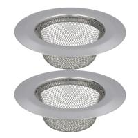 Gerimport gootsteen zeefje DIA - D9 cm - zilver - metaal - wasbak - keukenaccessoires