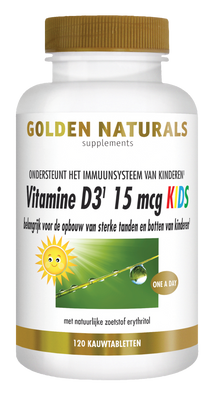 Golden Naturals Vitamine D3 15 mcg KIDS