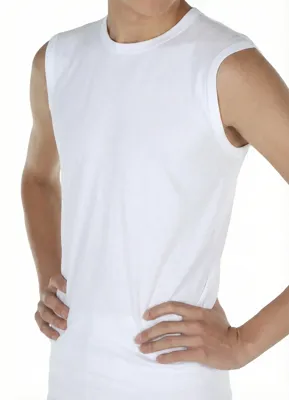 Jongens Comfort Feeling katoen mouwloos shirt - Jongens ondershirt zonder mouwen - Katoen