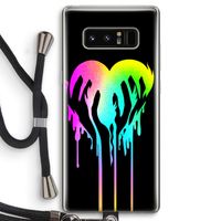 Hold My Heart: Samsung Galaxy Note 8 Transparant Hoesje met koord