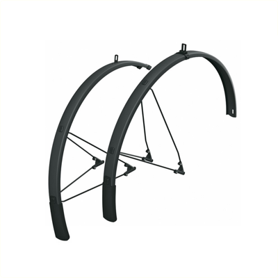 SKS spatbordset bluemels style 28" 46mm zwart