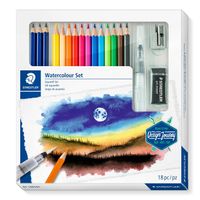 Staedtler 146 10C Zwart, Blauw, Bordeaux, Bruin, Groen, Lichtblauw, Lichtgroen, Zacht paars (mauve), Oranje, Perzik, Rood, Geel 15 stuk(s) - thumbnail