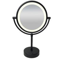 Scheerspiegel Home | 20 cm | Rond | Directe LED verlichting | Drukschakelaar