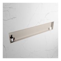 Wandnis Solid Surface Easy | In- en opbouw | 150x30x8 cm | 1 vak | Linen