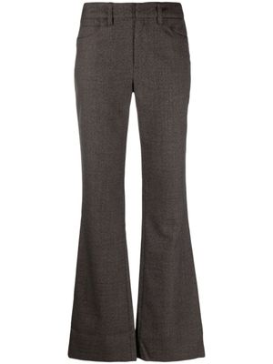 Zadig&Voltaire pantalon de tailleur évasé en laine - Gris