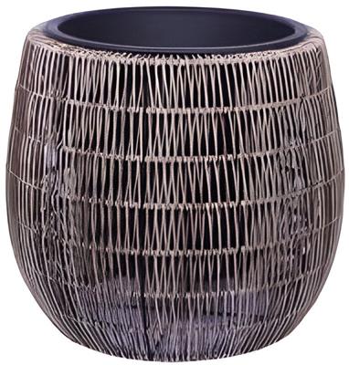 Pot bol wicker 28x28x26 cm - Driesprong collection