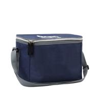 Koeltas voor sixpack/6 blikjes - 21 x 15 cm - 4 liter - navy - met verstelbare schouderband