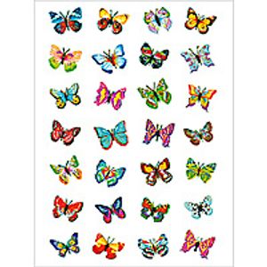 HERMA Decorative label MAGIC butterflies, glittery 1 sheet sticker