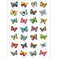 HERMA Decorative label MAGIC butterflies, glittery 1 sheet sticker - thumbnail