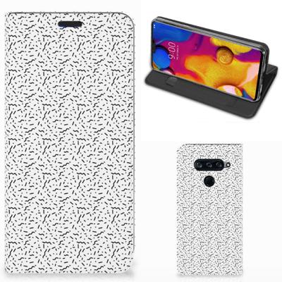 LG V40 Thinq | Hoesje met Magneet | Stripes Dots