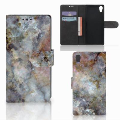 Sony Xperia XA1 | Bookcase | Marmer Grijs