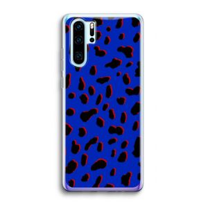 Blue Leopard: Huawei P30 Pro Transparant Hoesje