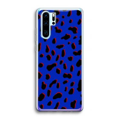 Blue Leopard: Huawei P30 Pro Transparant Hoesje