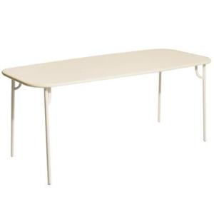 Petite Friture Week-end tuintafel 180x85 met dicht blad Ivory