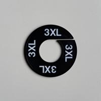 Maatring zwart/wit 3XL