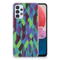 Samsung Galaxy A13 4G | TPU Hoesje | Abstract Green Blue