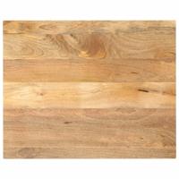 Tafelblad rechthoekig 90x80x3,8 cm massief mangohout