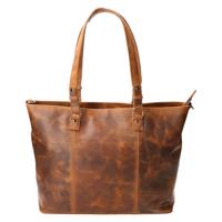 Leather Design Handtas/Schoudertas Hunter 15.6&apos;&apos; Bruin