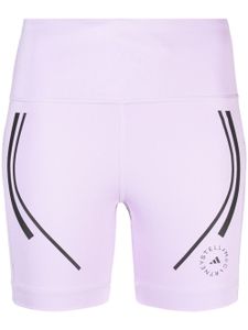 adidas by Stella McCartney short de cyclisme TruePace à rayures - Violet