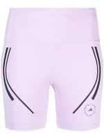 adidas by Stella McCartney short de cyclisme TruePace à rayures - Violet