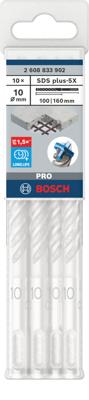 Bosch Accessoires PRO SDS plus-5X Hammer Drill Bit | 10 x 100 x 160 mm | 10 pcs - 2608833902