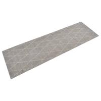 VidaXL Keukenmat wasbaar geruit 60x180 cm fluweel