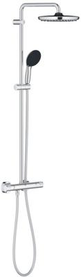 Grohe QuickFix Vitalio Start 250 regendoucheset met 3 straalsoorten en thermostaatkraan Ø25cm chroom
