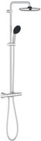 Grohe QuickFix Vitalio Start 250 regendoucheset met 3 straalsoorten en thermostaatkraan Ø25cm chroom