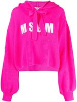 MSGM hoodie à patch logo - Rose - thumbnail