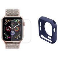 Hat Prince Apple Watch Series SE (2022)/SE/6/5/4 Volledige Bescherming Set - 40mm - Donkerblauw - thumbnail