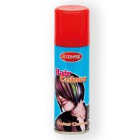 Carnaval verkleed haar verf/spray rood 125 ml - Verkleedhaarkleuring